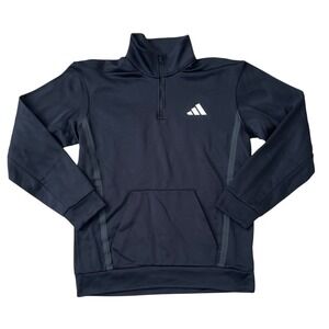 Adidas Men Training GG 1/4 Zip Sweatshirt Black ClimaWarm JM1034 Small NWT